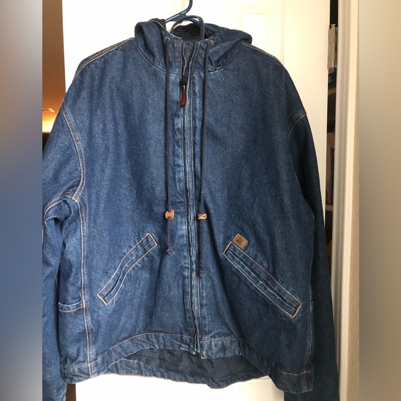 Wrangler Other - Wrangler Riggs Workwear Denim Hooded Jacket XL